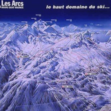Pistkarta Les Arcs