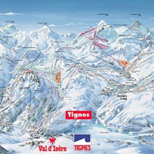 Pistkarta Val d'Isere