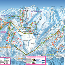 Pistkarta Montgenévre