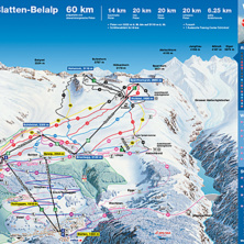 Pistkarta Belalp - Blatten - Naters