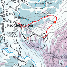 Pistkarta Maloja/Engadin