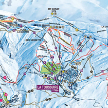 Pistkarta La Toussuire