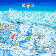 Pistkarta Le Grand-Bornand