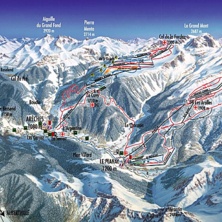 Pistkarta Arêches-Beaufort