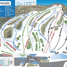 Pistkarta Mount Peter Ski Area