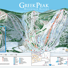 Pistkarta Greek Peak