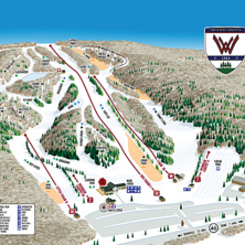 Pistkarta Woods Valley Ski Area