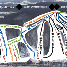Pistkarta Wild Mountain Ski & Snowboard Area