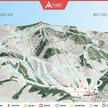 Pistkarta Magic Mountain Ski Area