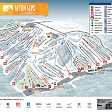 Pistkarta Afton Alps