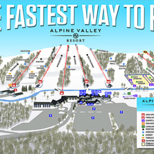 Pistkarta Alpine Valley Resort