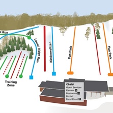 Pistkarta Hyland Hills Ski Area