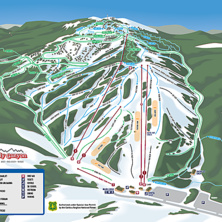 Pistkarta Kelly Canyon Ski Area