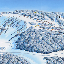 Pistkarta Mount Kato Ski Area