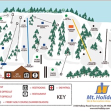 Pistkarta Mt. Holiday Ski Area