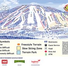 Pistkarta Roundtop Mountain Resort