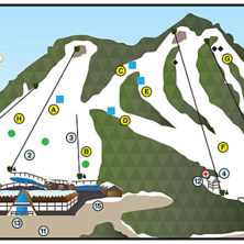 Pistkarta Spring Mountain Ski Area