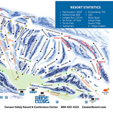 Pistkarta Canaan Valley Resort