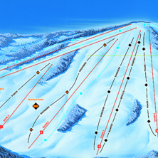 Pistkarta Pine Knob Ski Resort
