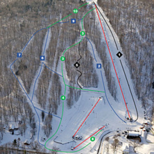Pistkarta Mount Pleasant of Edinboro