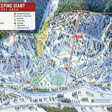 Pistkarta Sleeping Giant Ski Resort