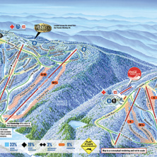Pistkarta Snowshoe Mountain