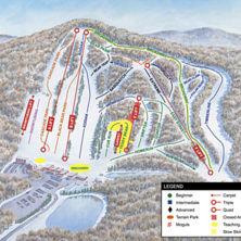 Pistkarta Bear Creek Mountain Resort