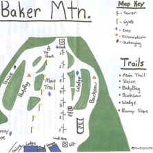Pistkarta Baker Mountain