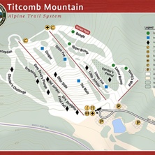 Pistkarta Titcomb Mountain