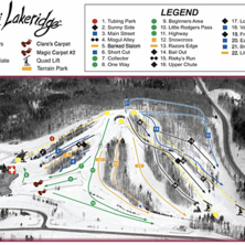 Pistkarta Lakeridge Ski Resort