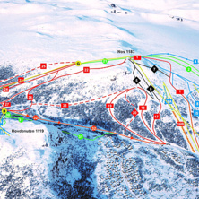 Pistkarta Hovden